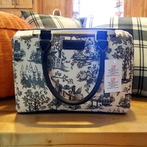 Disney NWT Haunted Mansion toile satchel